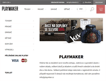 Tablet Screenshot of playmaker.cz